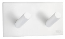 Dobbel krok selvklebende 90 mm - hvit